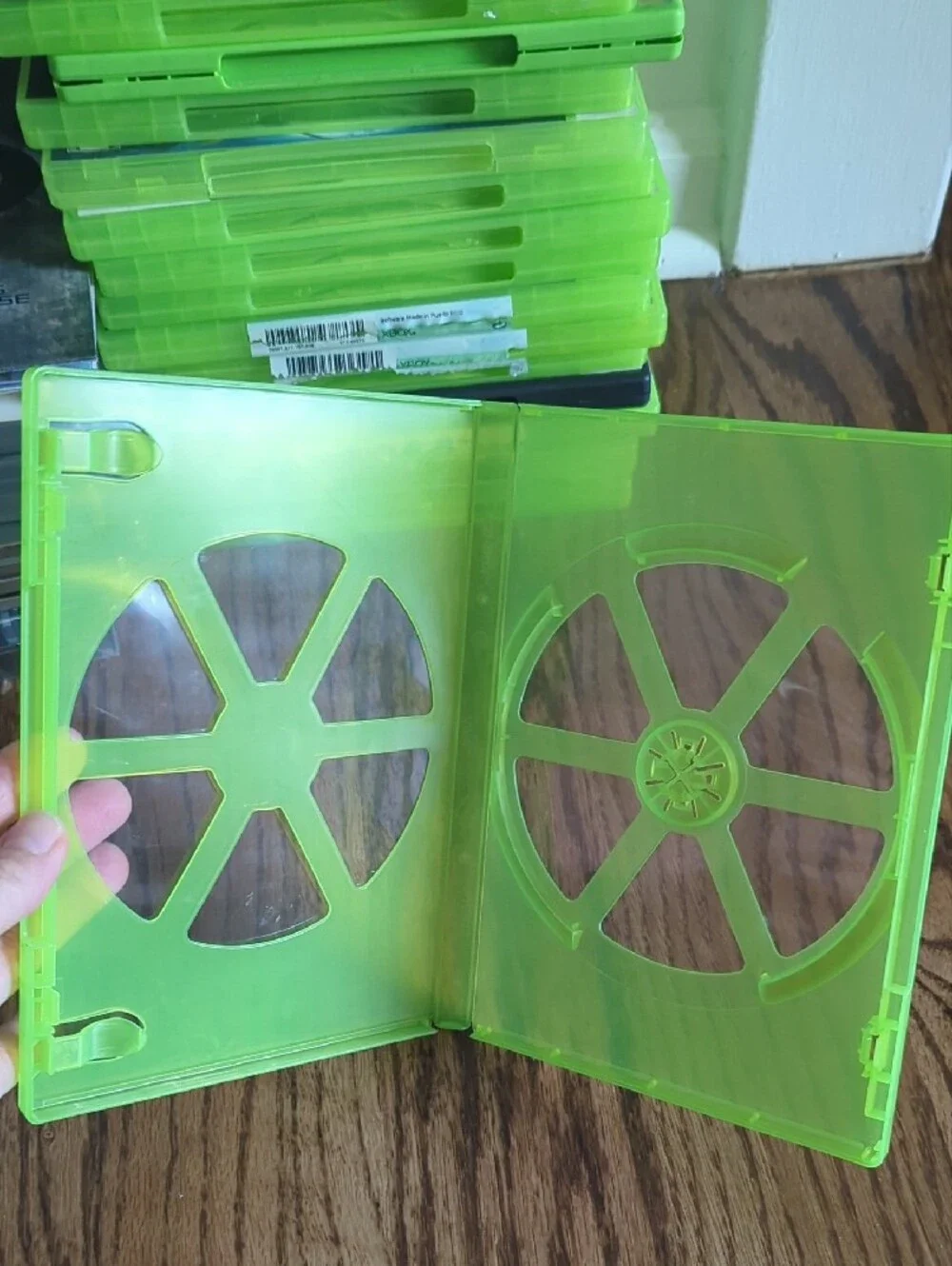 Green Video Game Disc Cases - Pack of Replacement Storage Cases